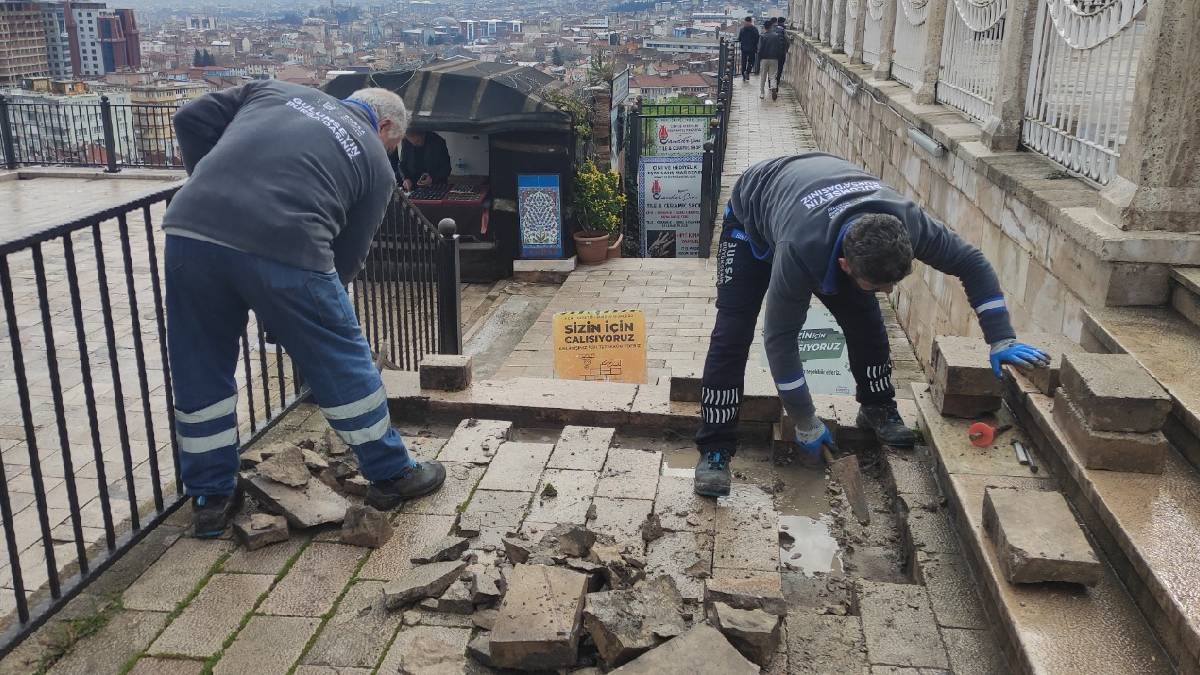 Tarihi Tophane Meydanı yenilendi