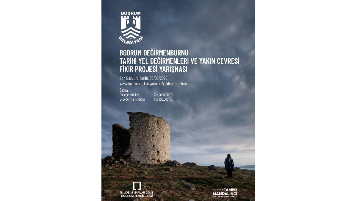 Bodrum’un Tarihi Yel Değirmenleri İçin Fikir Projesi Yarışması başladı