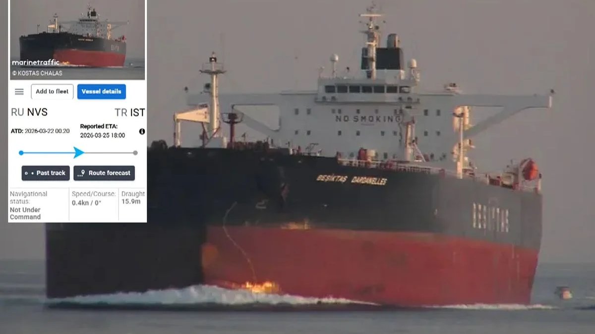 140 bin ton petrol yüklü Türk tankerine dron isabet etti