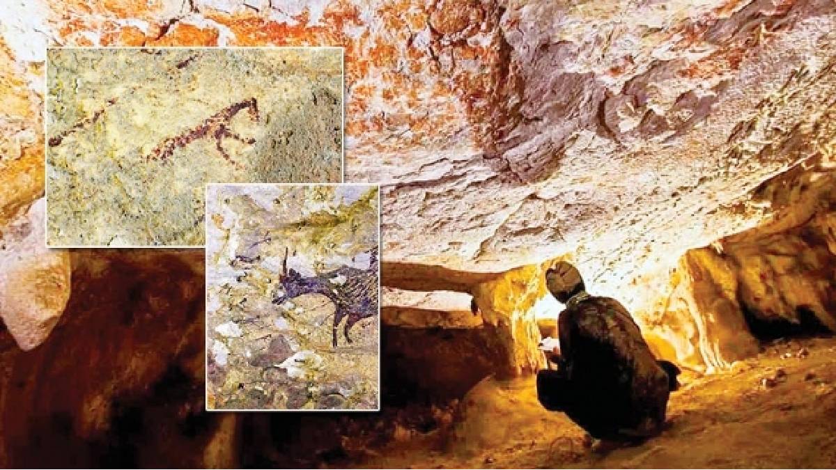 Dünyanın en eski mağara resmi! 67 bin yıl  öncesine ait ilk resimler…