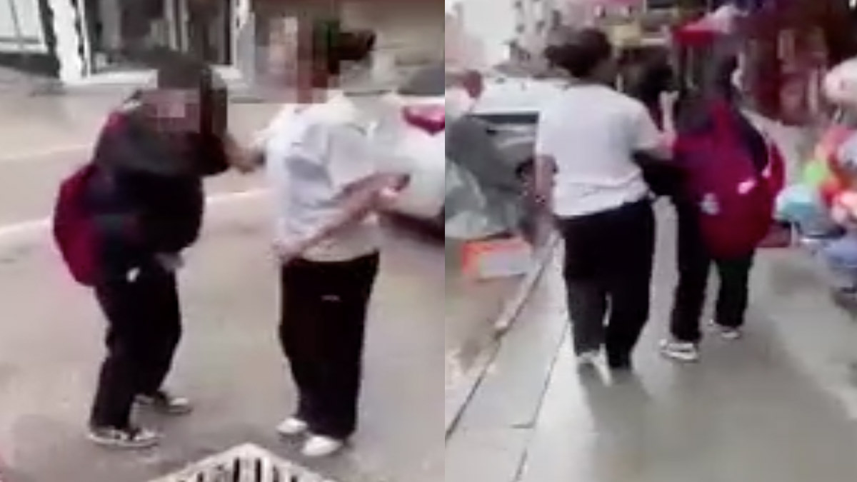 Akranını saçından tutup yere yatırdı ve ayağıyla yüzüne bastı! 'Benim olana göz dikersen...'