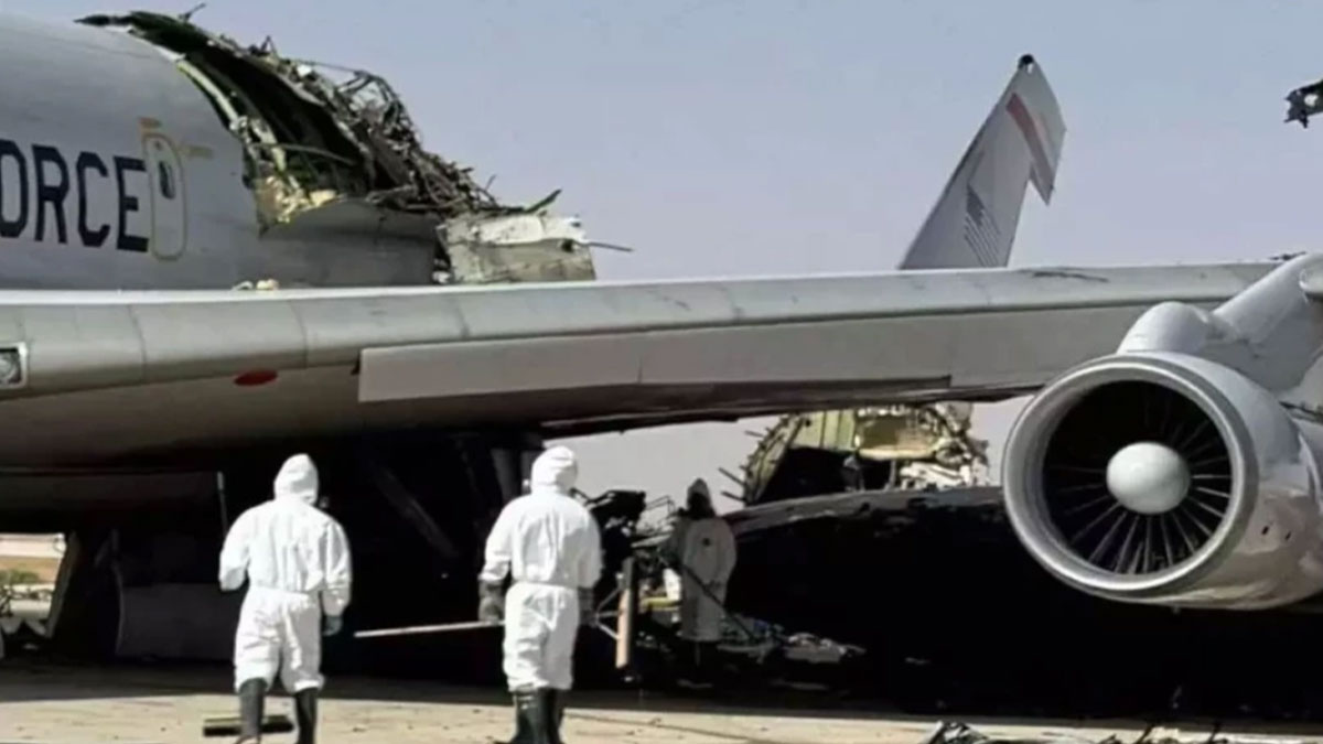 İran'ın vurduğu ABD uçağının görüntüleri paylaşıldı