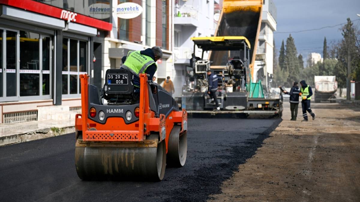 Bornova’da yol seferberliği
