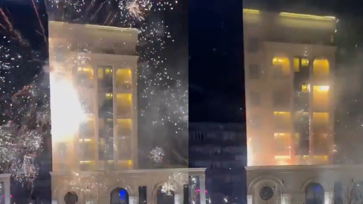 Kosova'da skandal gece: Millilerin oteline havai fişekli saldırı