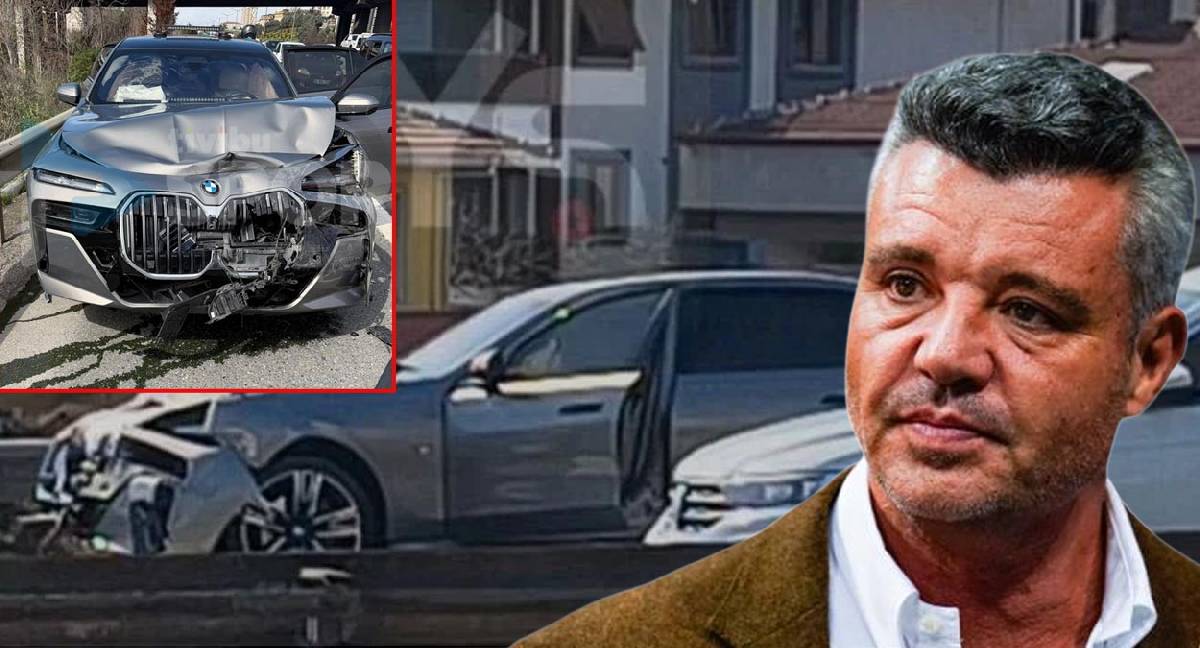 Sadettin Saran'dan korkutan kaza: Emniyet şeridindeki feci çarpışma saniye saniye kamerada