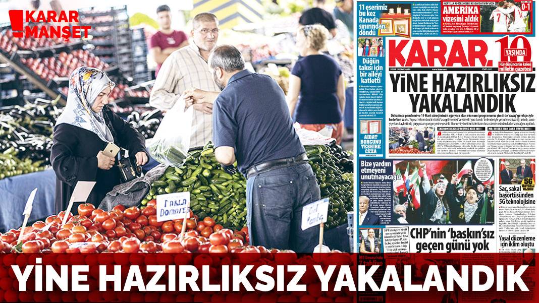 Yine hazırlıksız yakalandık