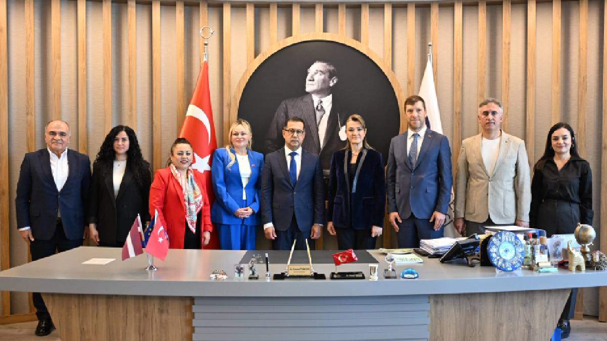 Antalya Büyükşehir Belediyesi’ne Letonya Ankara Büyükelçisi’nden ziyaret
