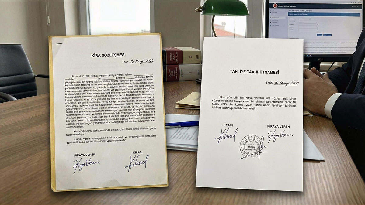 Kira sözleşmesinden 1 gün sonra imzalanan tahliye taahhütnamesi geçerli sayıldı