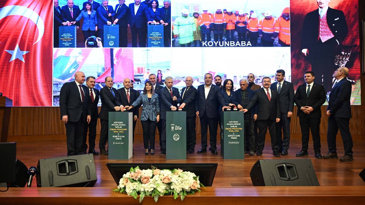 Yavaş’tan ASKİ’nin önemli projeleri için toplu temel atma ve açılış töreni