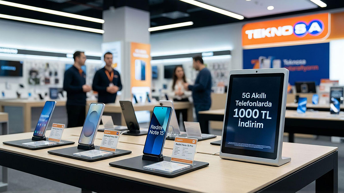 Teknosa'dan 5G kampanyası: Onlarca modelde 1.000 TL indirim