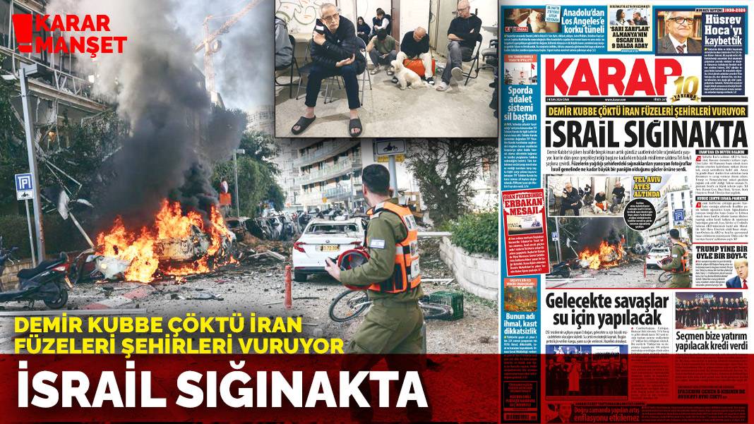 Demir Kubbe çöktü İran füzeleri şehirleri vuruyor: İsrail sığınakta