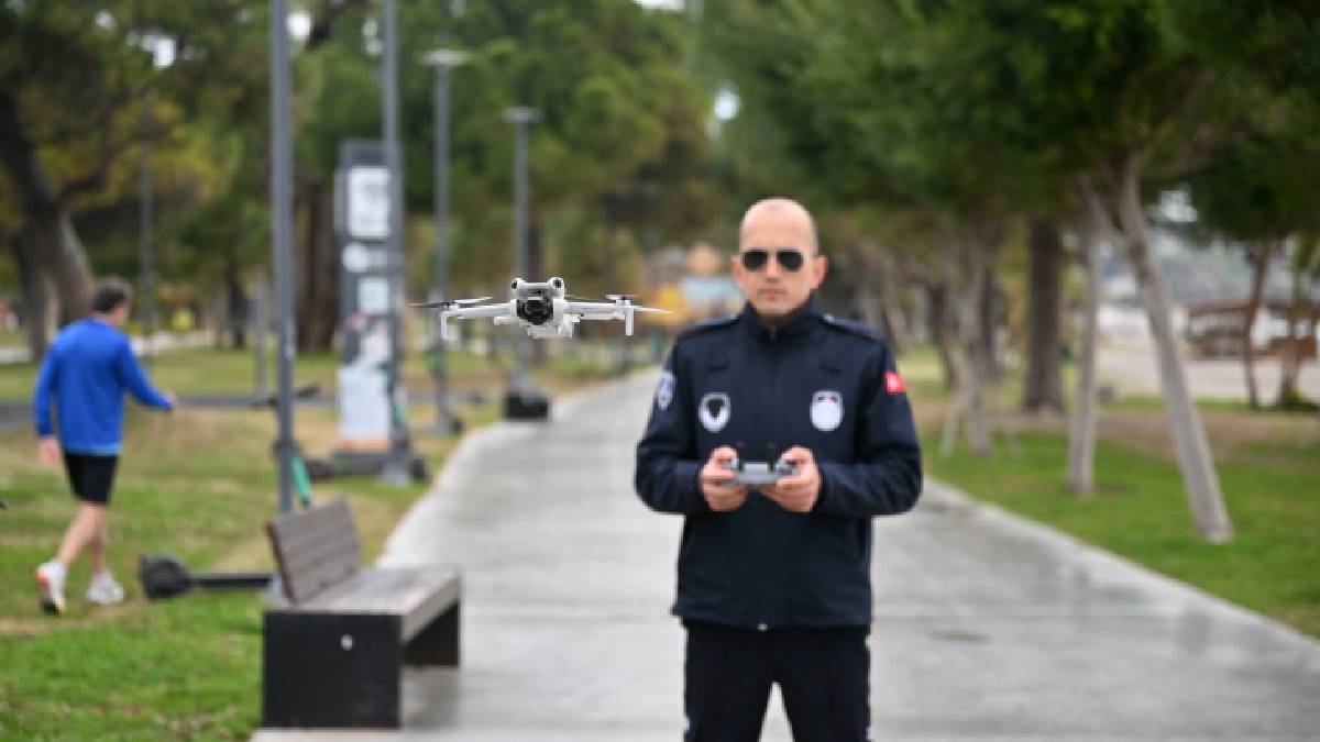 Büyükşehir zabıtasından dronla denetim