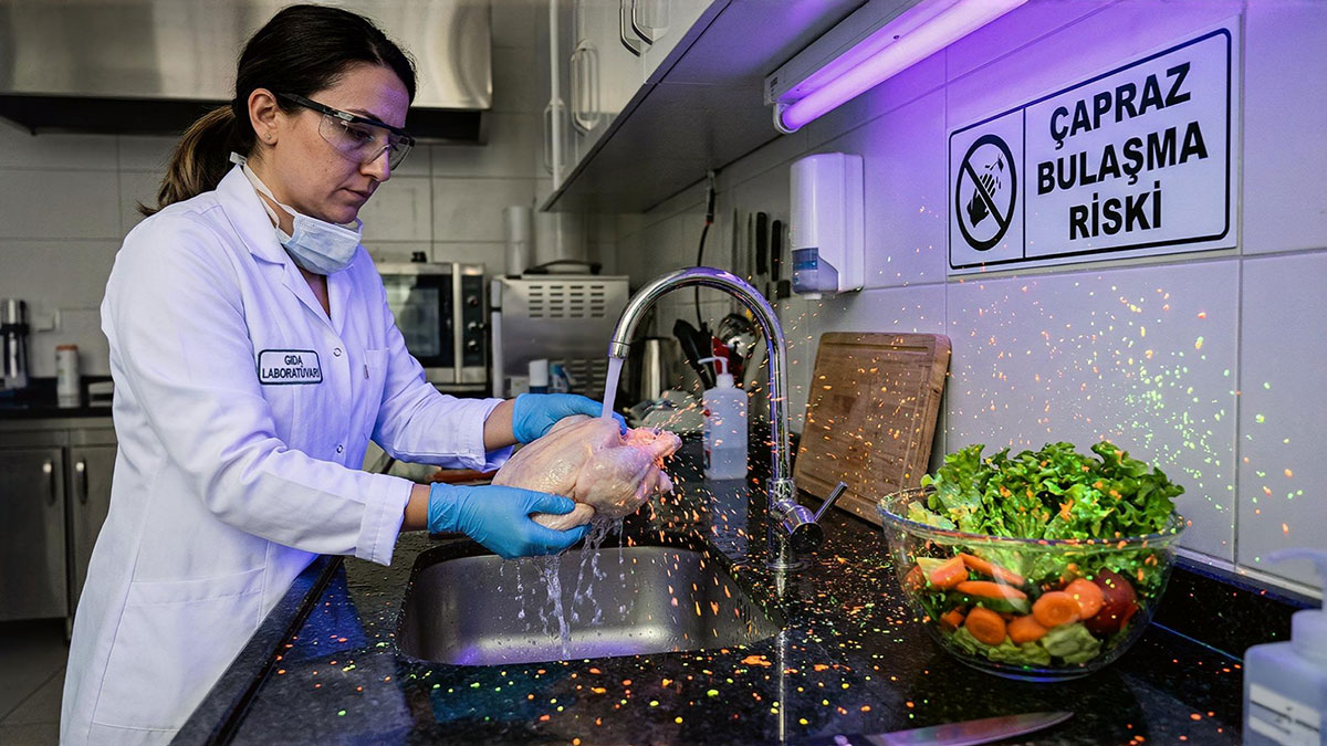 Çiğ tavuğu pişirmeden önce yıkayanlar dikkat: Mikroplar size el sallıyor