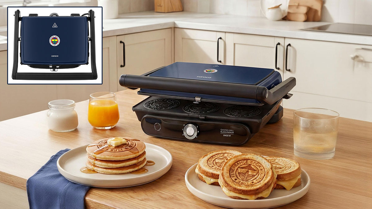 Aynı anda 6 tost pişiren Fenerbahçe tost makinesi satışa çıktı