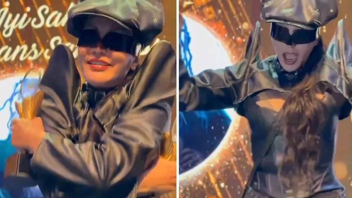 Önce kostümüyle konuşuldu, sonra talihsiz kazasıyla! Hande Yener ödülü aldığı gibi kırdı