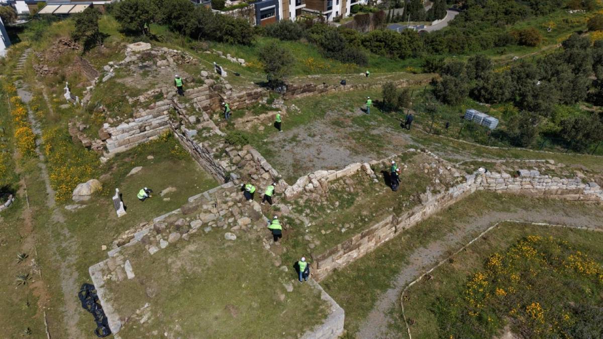 Antik Halikarnassos Surları'nda Turizm Haftası hazırlığı