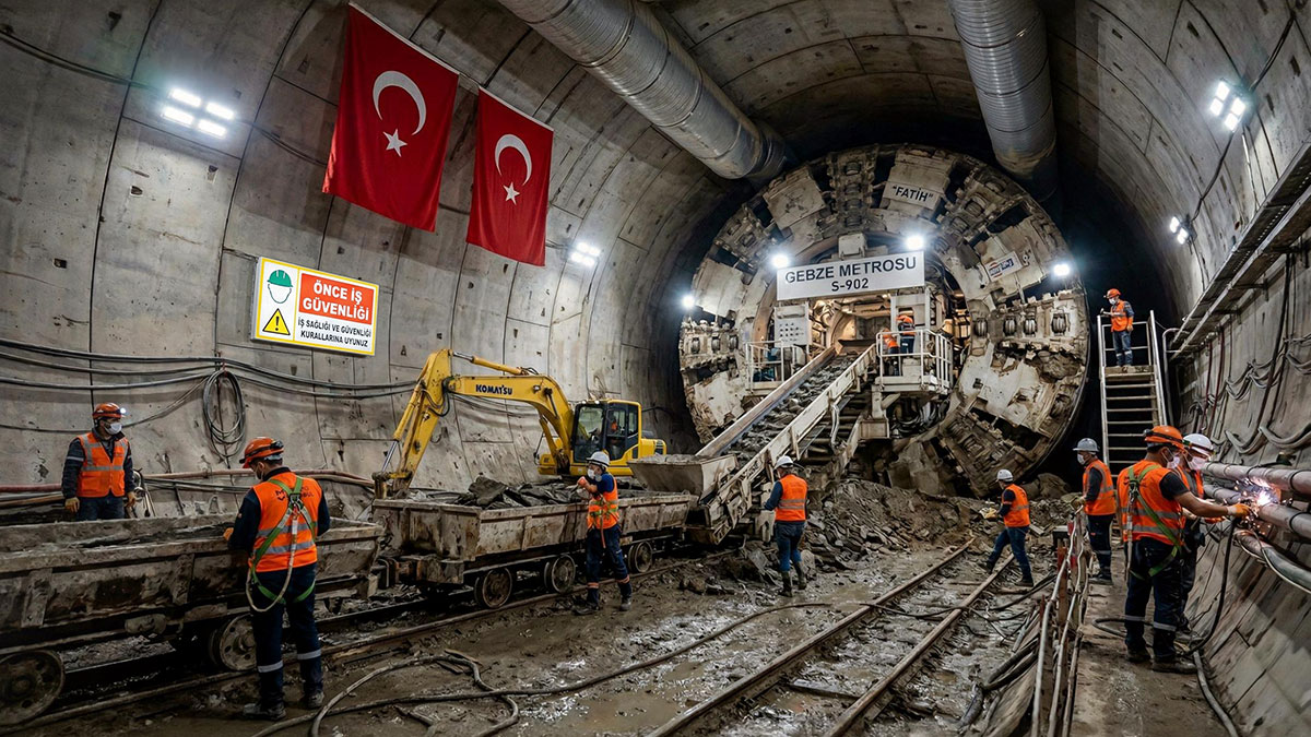 Gebze-Darıca arasını 19 dakikaya düşürecek metro hattı için geri sayım