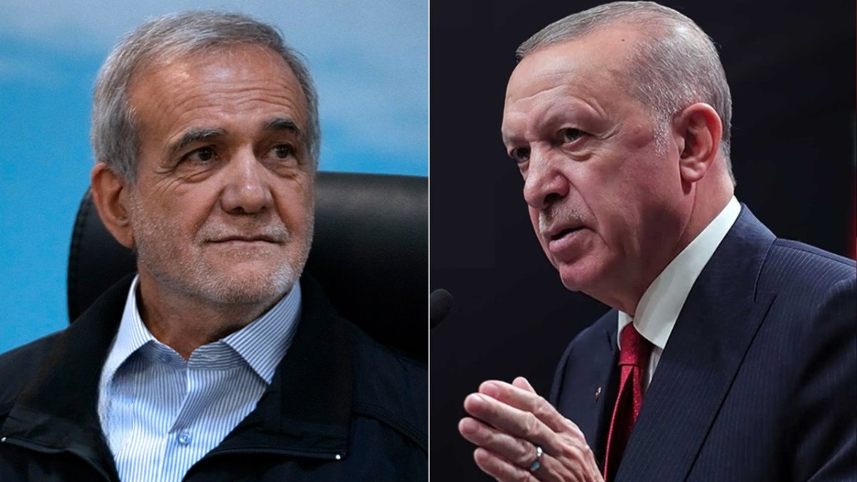 Erdoğan, Pezeşkiyan ile görüştü: Diyalog iklimi tesis edilmeli