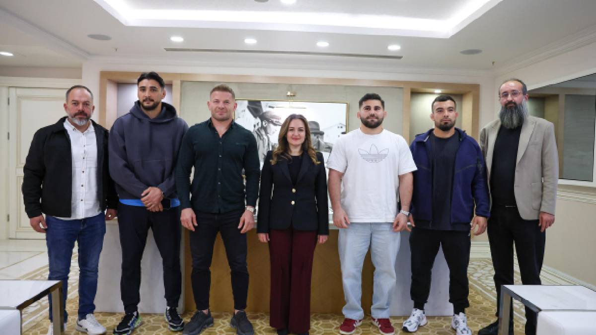 Başkan Vekili Özdemir başpehlivanları ağırladı