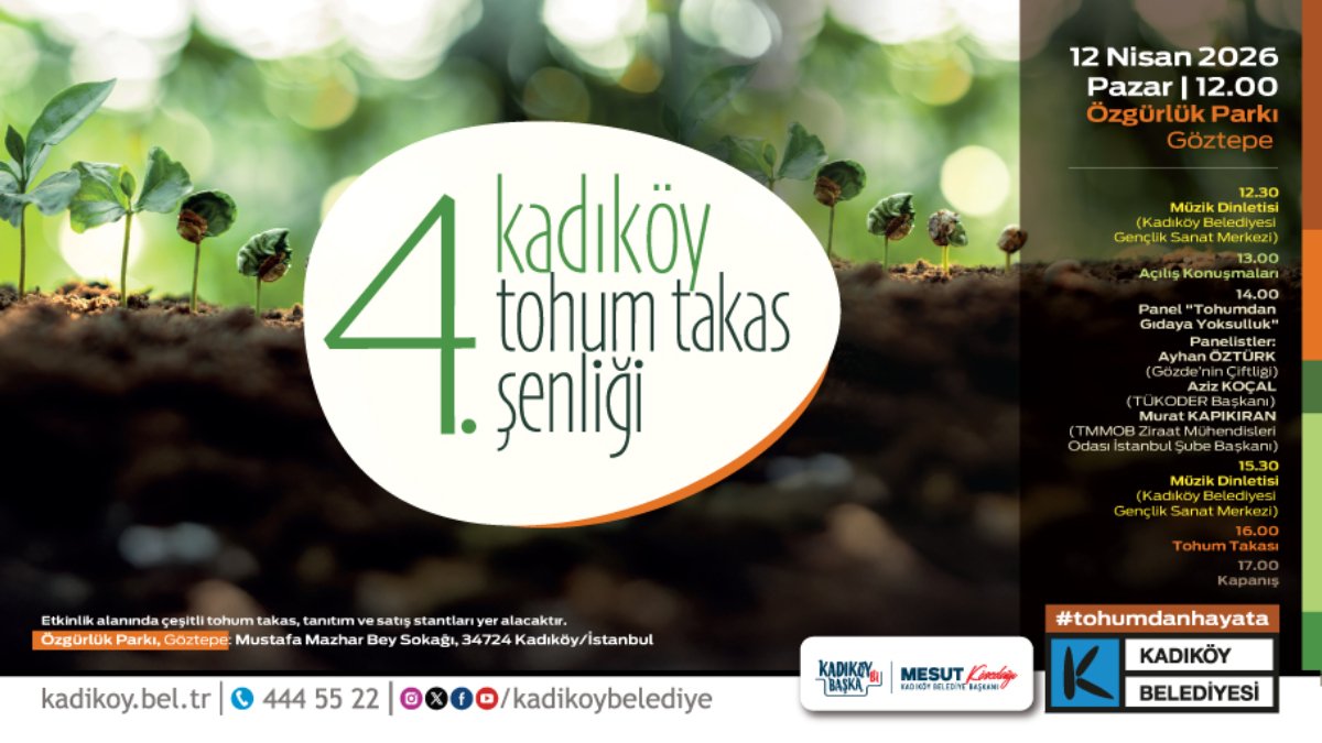 Kadıköy’de Tohum Takas Şenliği başlıyor