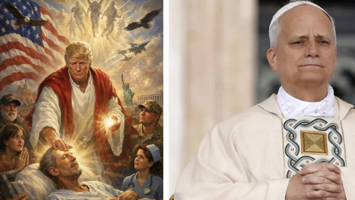 Trump Papa’yı hedef aldı, sözleri yetmedi, görsel de paylaştı: Kendini İsa olarak sundu