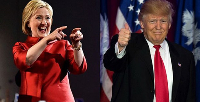 Trump son ankete göre Clinton'un 2 puan önünde