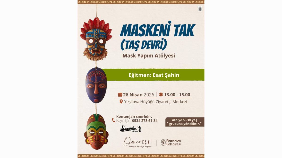 Yeşilova Höyüğü’nde bahar coşkusu başladı: Bornova Belediyesi minikleri sanat, doğa ve tarih ile buluşturuyor