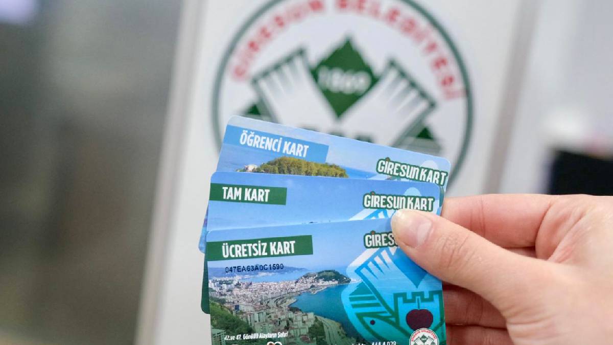Giresun'da belediye otobüslerinde kartlı sistem dönemi başladı