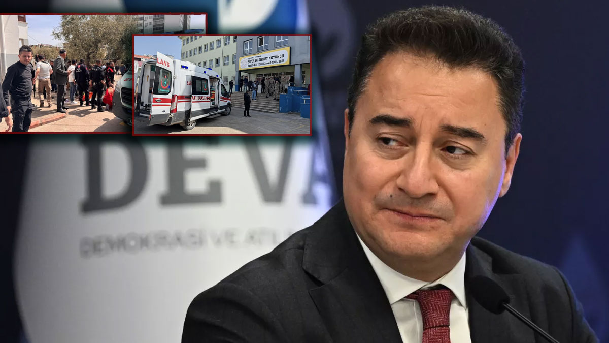 DEVA lideri Babacan'dan okul saldırılarına ilişkin iktidar tepkisi: Kimse kendini güvende hissetmiyor
