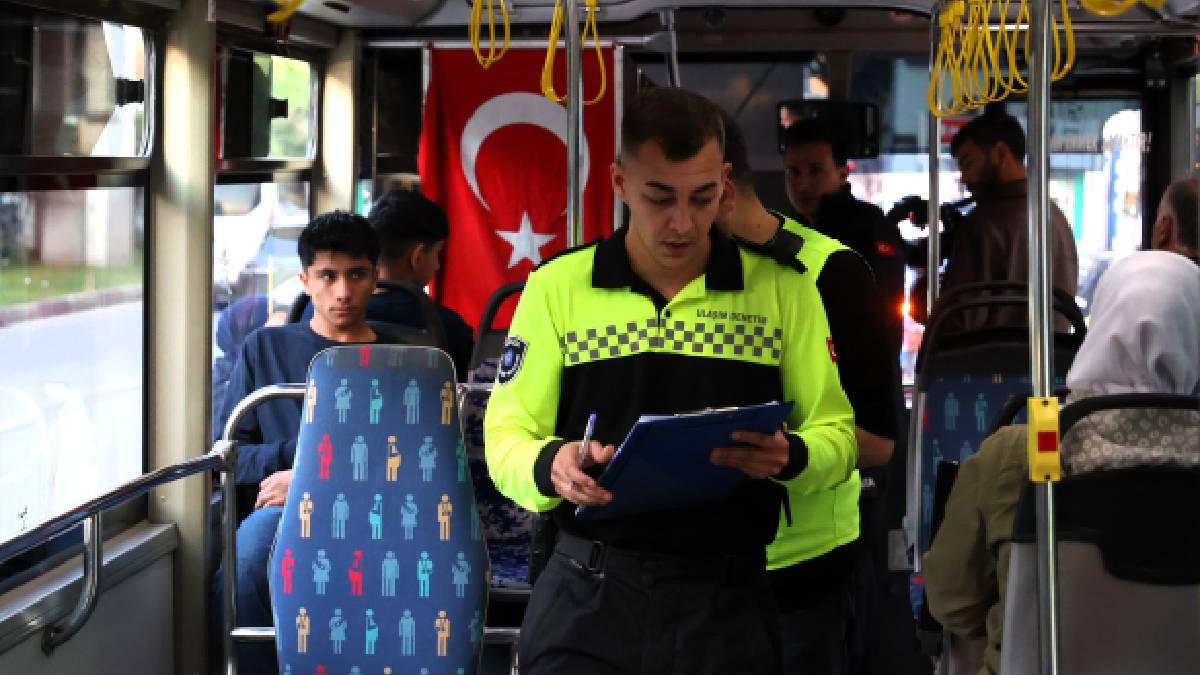 Büyükşehir’den toplu ulaşım araçlarına yönelik denetim