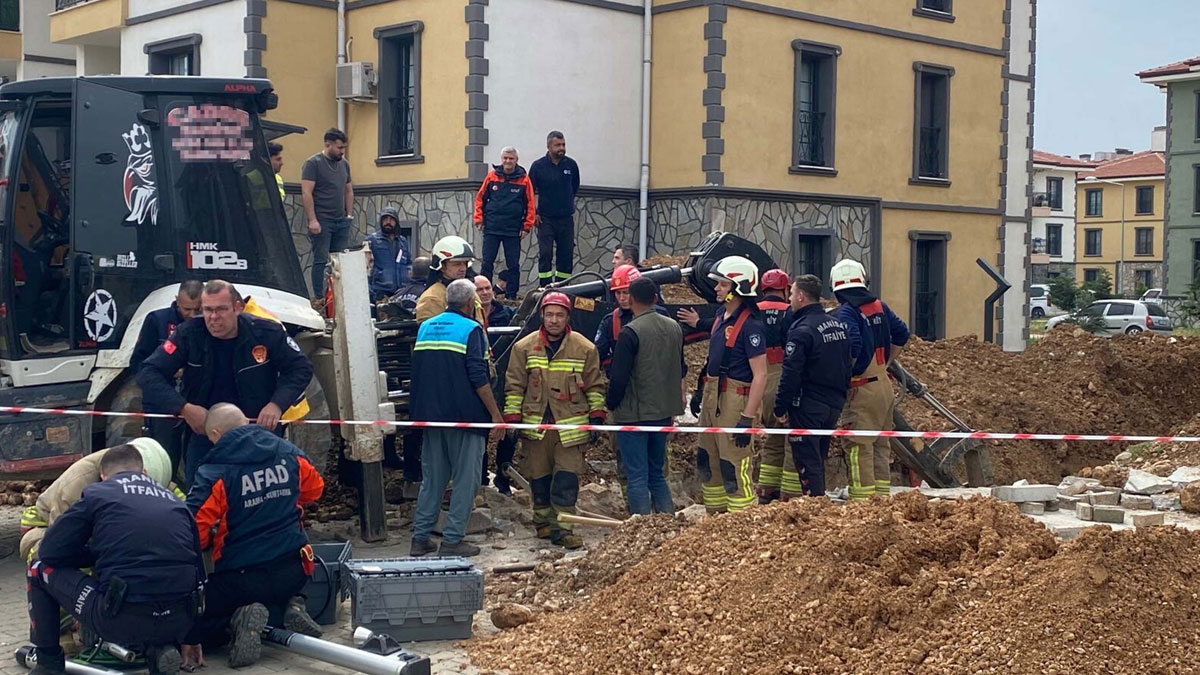 Manisa’da kanalizasyon çalışmasında göçük: 1 işçi hayatını kaybetti