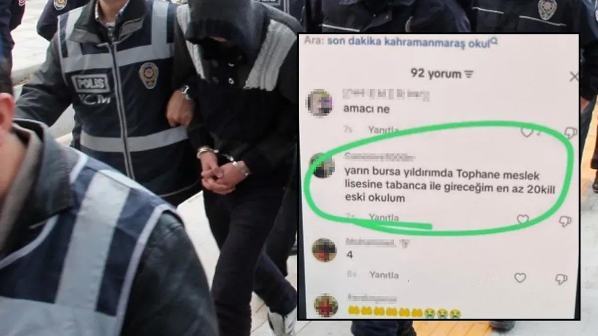 Bursa'da okul saldırısı paylaşımlarına 5 tutuklama