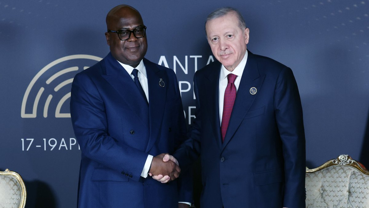 Erdoğan, KDC Cumhurbaşkanı Tshisekedi ile görüştü