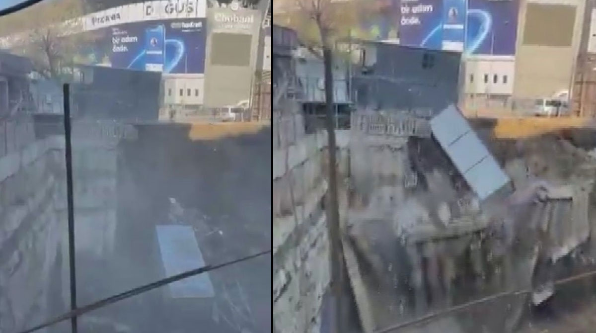 Fenerbahçe Stadı'nın yanındaki istinat duvarı çöktü