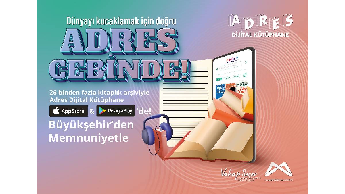 Büyükşehir’den eğitime dijital destek: Mersinliler, binlerce kitaba mobil cihazları üzerinden artık kolayca ulaşabilecek