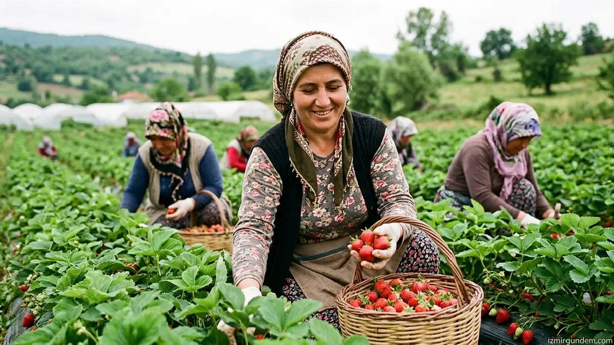 Sıcaklıklar arttı hasat başladı: Kadınların emeğiyle bölge ekonomisine katkıda bulunuyor