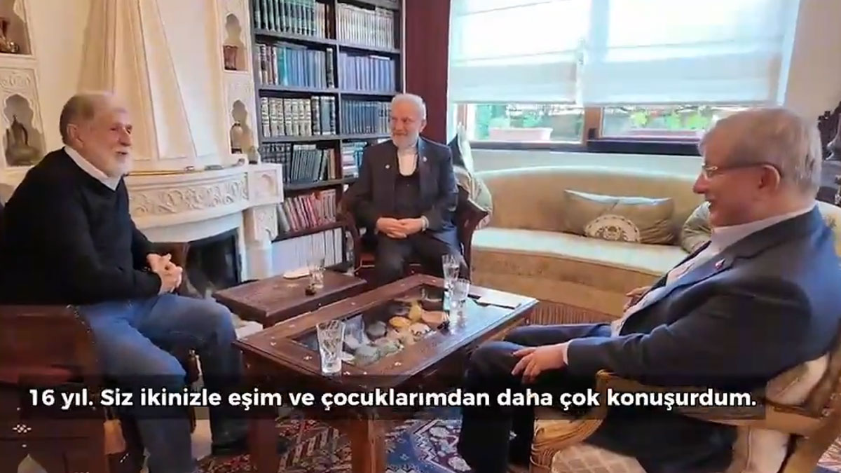 Davutoğlu'ndan tarihi buluşma: Eski İran ve Brezilya dışişleri bakanlarını ağırladı