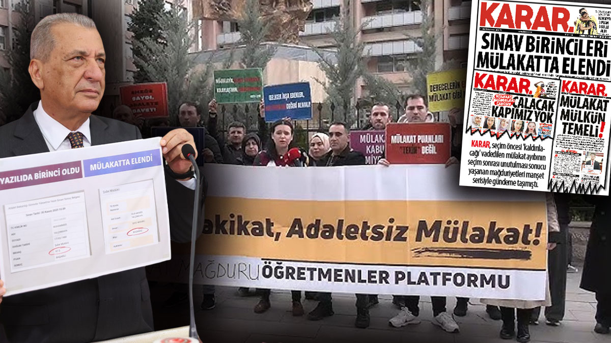 Mülakatta adalet yok