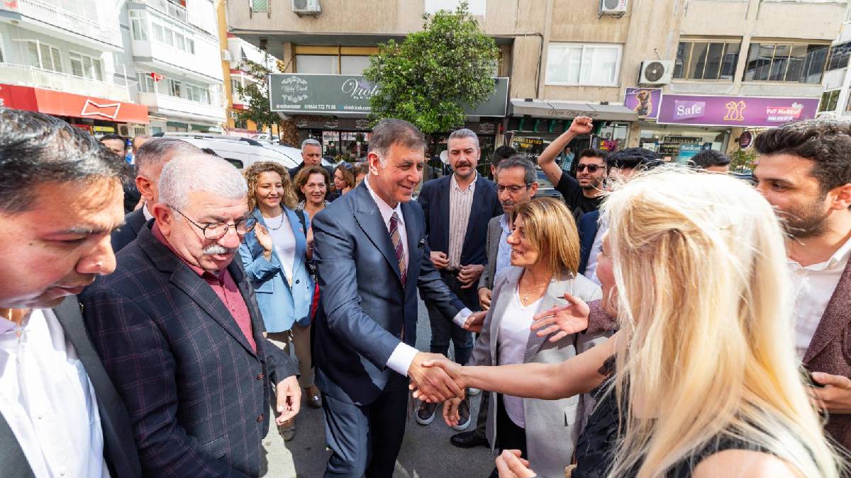 Başkan Tugay teşekkür turuna Balçova’da devam etti