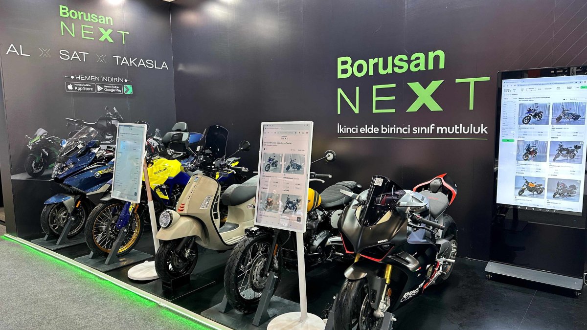 Borusan Next ikinci el motosiklet satışını fuara taşıdı