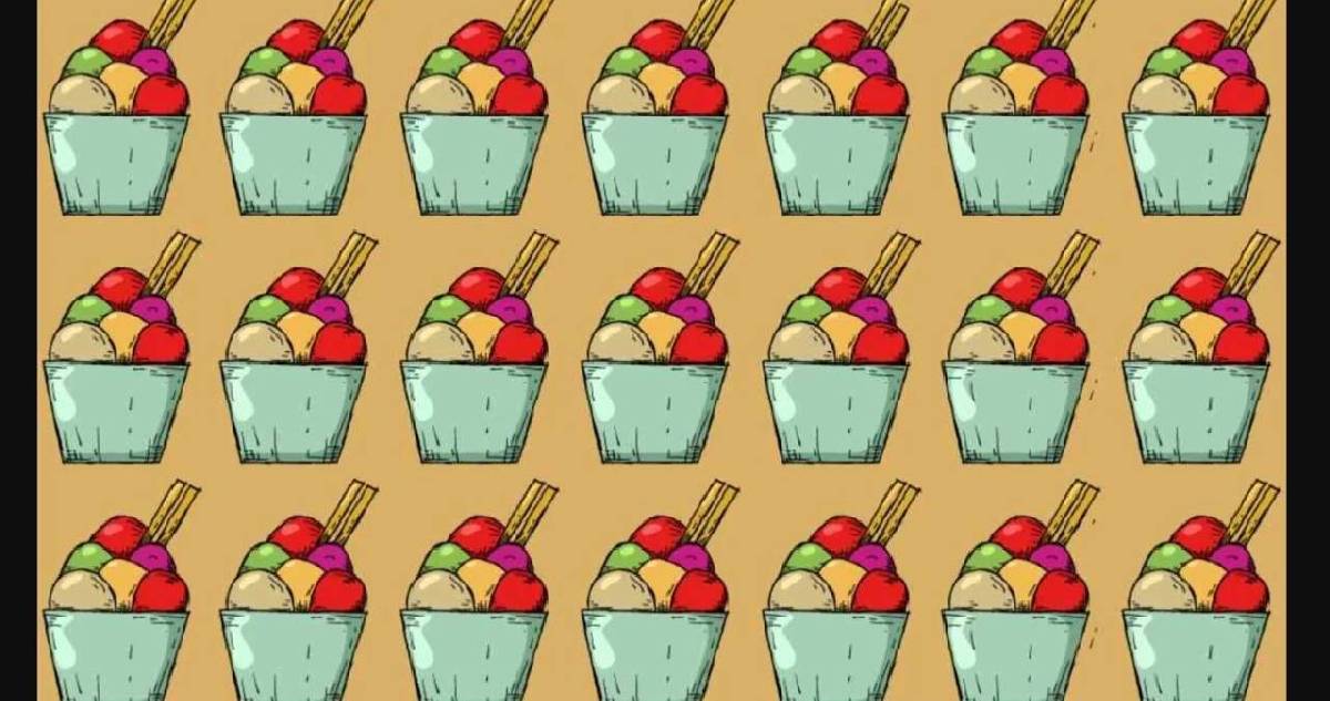 Kendinizi denemeye hazır mısınız? 6 saniyede farklı dondurmayı bulabilir misiniz?