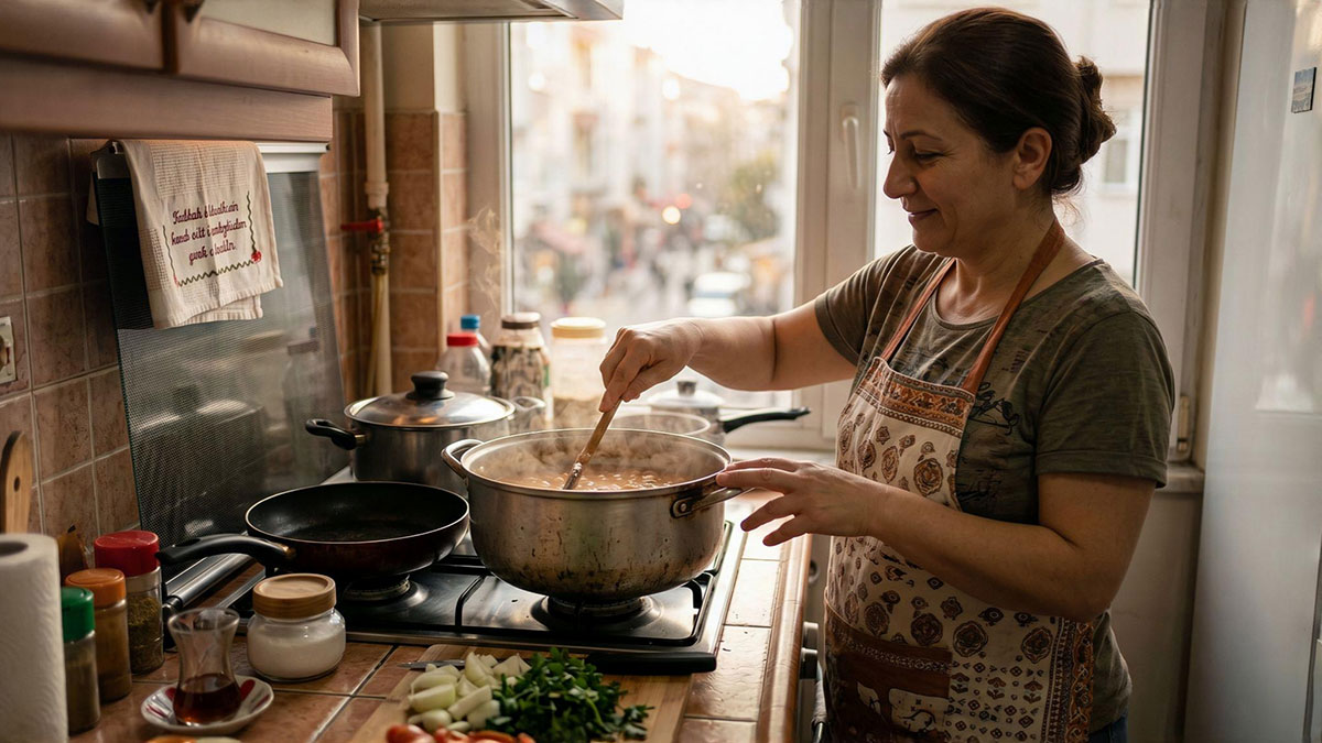 Tencerede sadece kuru fasulye değil günlük stresinizi de kaynatıyorsunuz