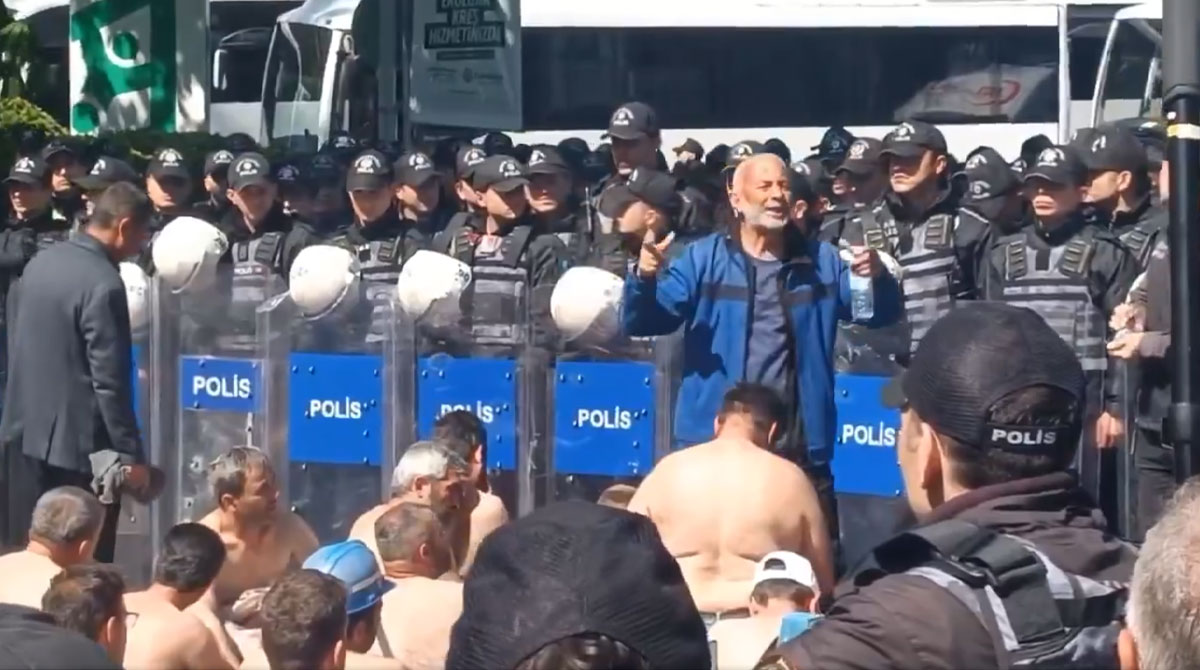 Açlık grevindeki madencilere polis ablukası: 2 işçi fenalaştı