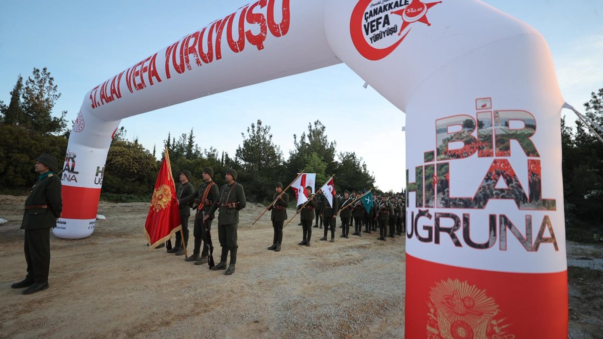 Gelibolu Yarımadası'nda 57. Alay Vefa Yürüyüşü başladı