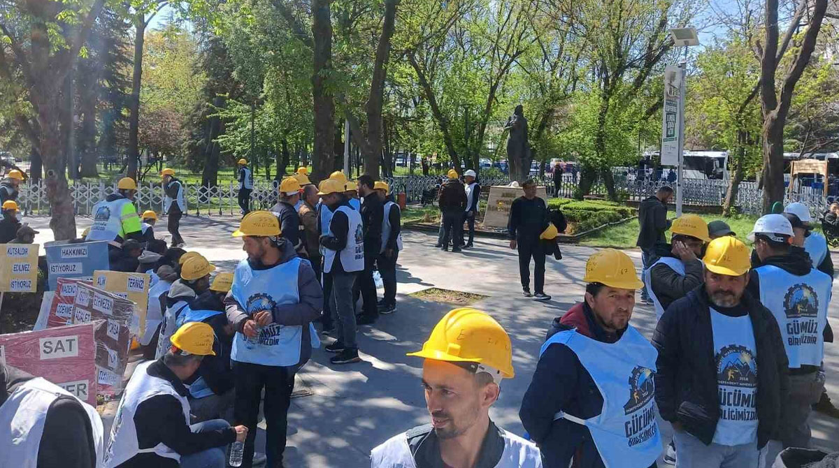 Maden işçilerinin açlık grevi 6. gününde: Haklarımızı almadan dönmeyeceğiz