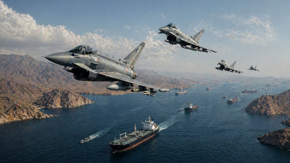 İngiltere'den "hürmüz" planı:  Typhoon savaş uçakları devreye giriyor