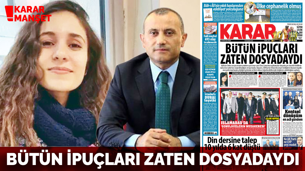 Bütün ipuçları zaten dosyadaydı