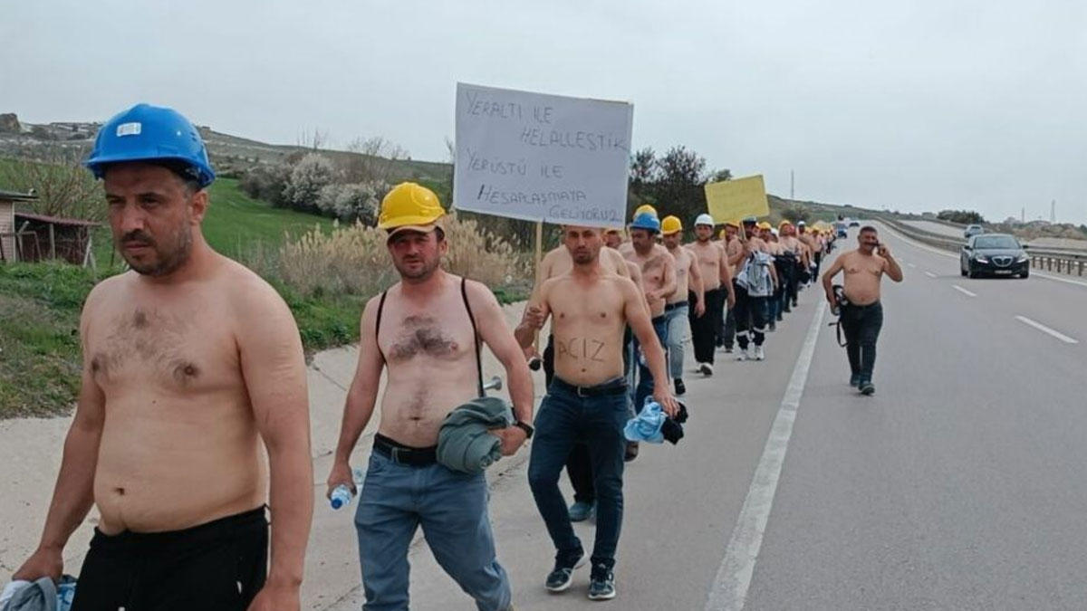 Açlık grevindeki madenciler Enerji Bakanlığı'na yürüyecek