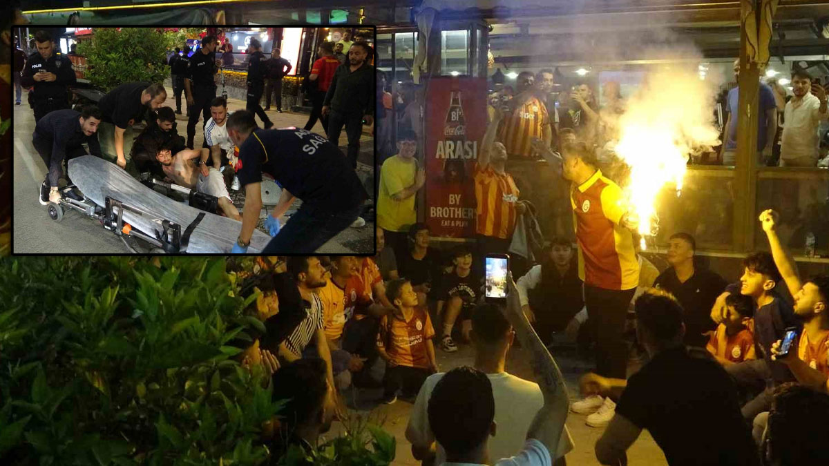 Antalya’da derbi kutlamasında bıçaklı saldırı: 1 taraftar yaralandı