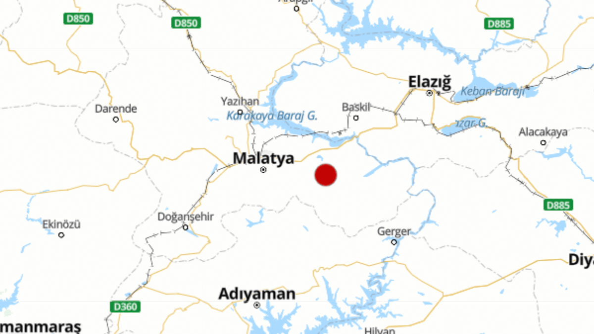Malatya'da art arda depremler meydana geldi
